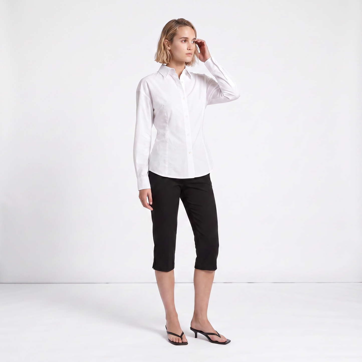 Chemise fluide Col classique Manches longues