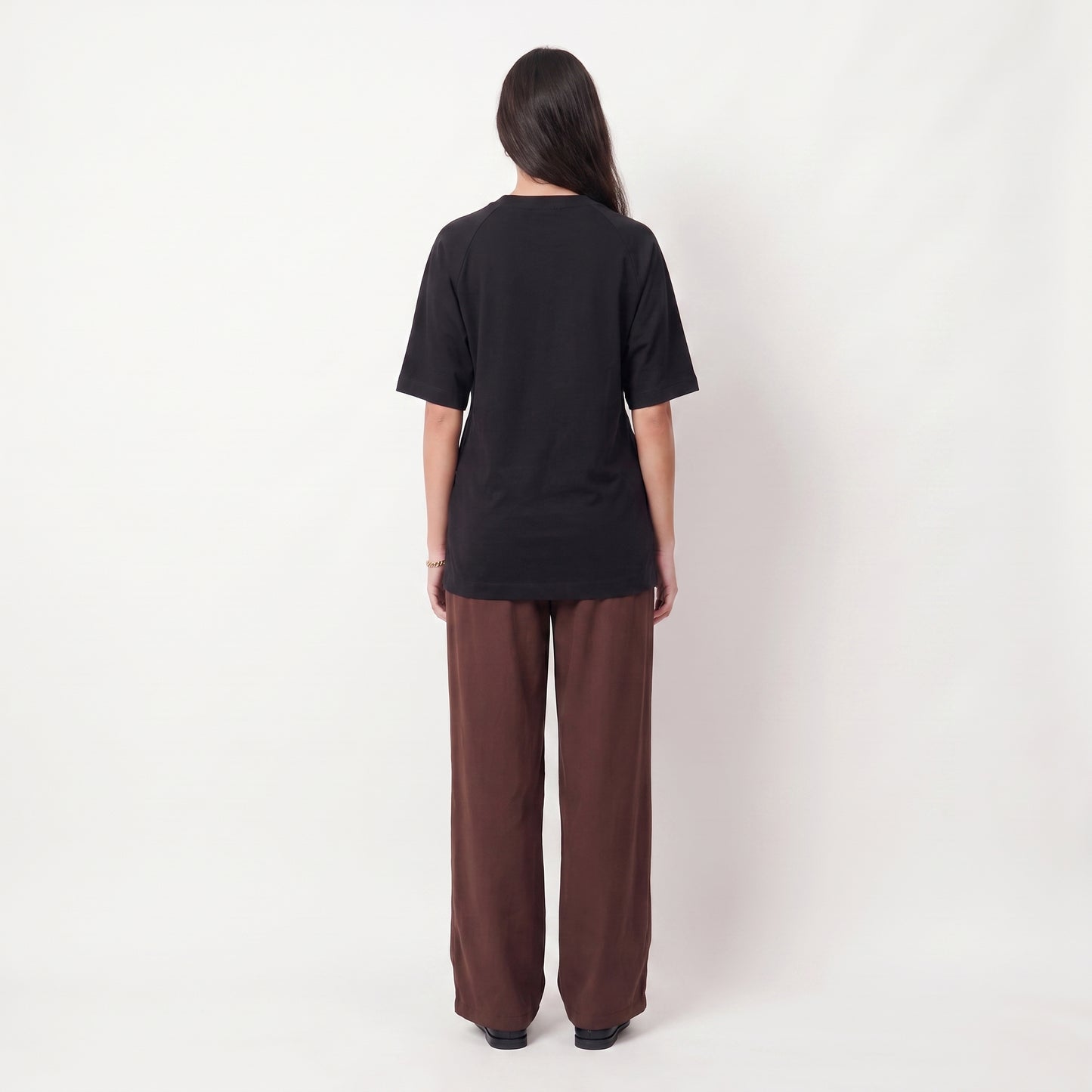T-shirt fluide, Encolure ronde