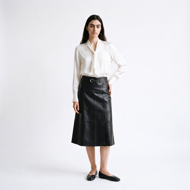 Blouse fluide Col lavallière à noue
