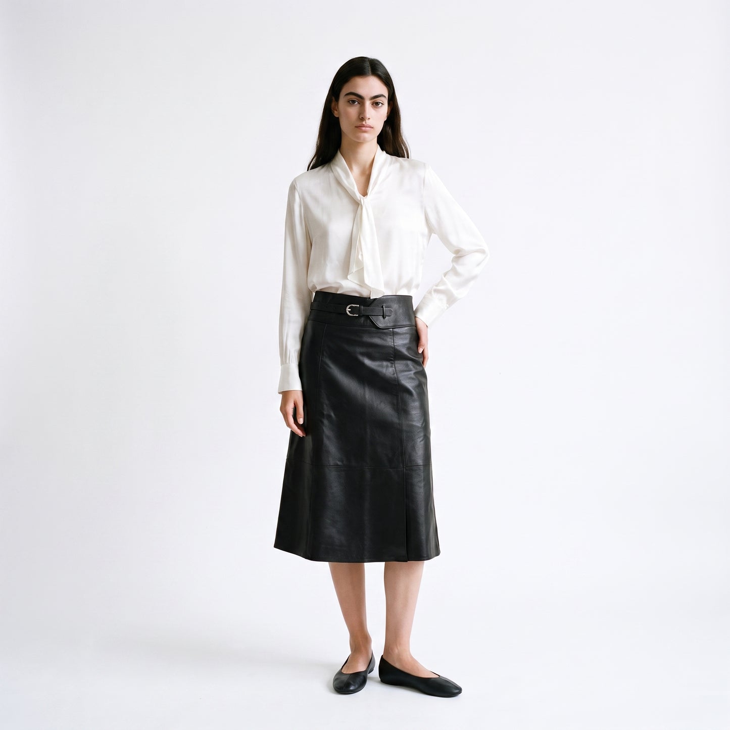 Blouse fluide Col lavallière à noue