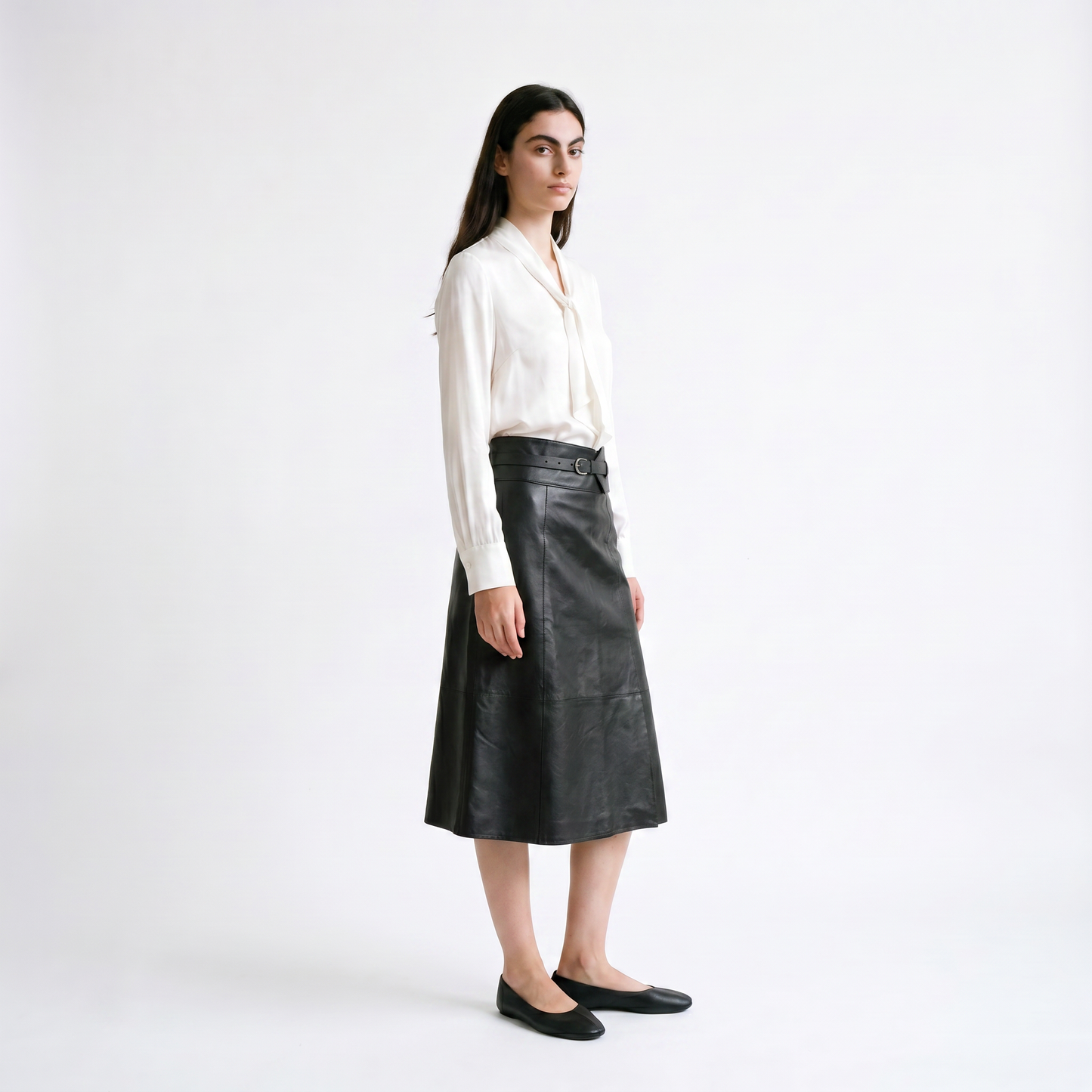 Blouse fluide Col lavallière à noue