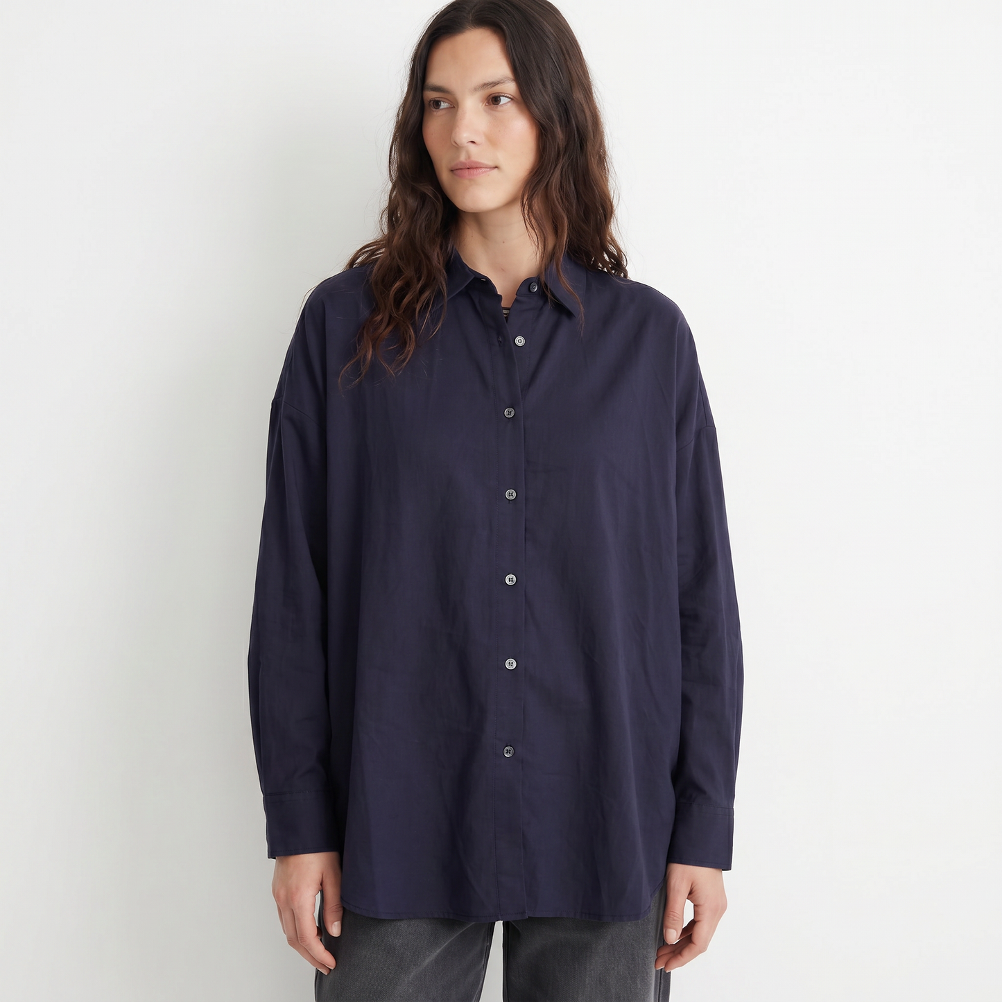 Chemise fluide satinée Coupe ample et élégante