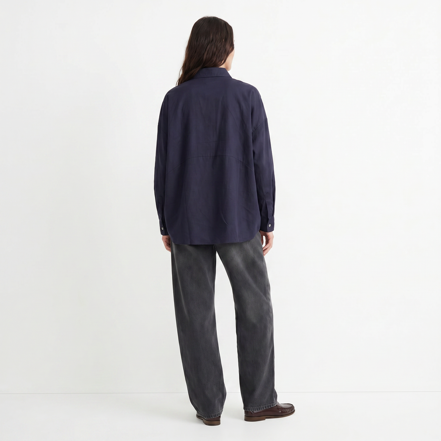 Chemise fluide satinée Coupe ample et élégante