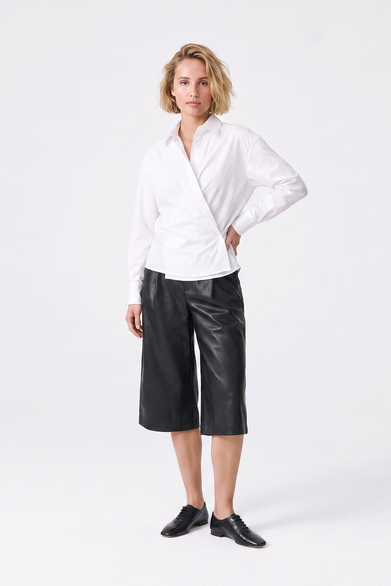 Chemise portefeuille Manches longues Taille marquée