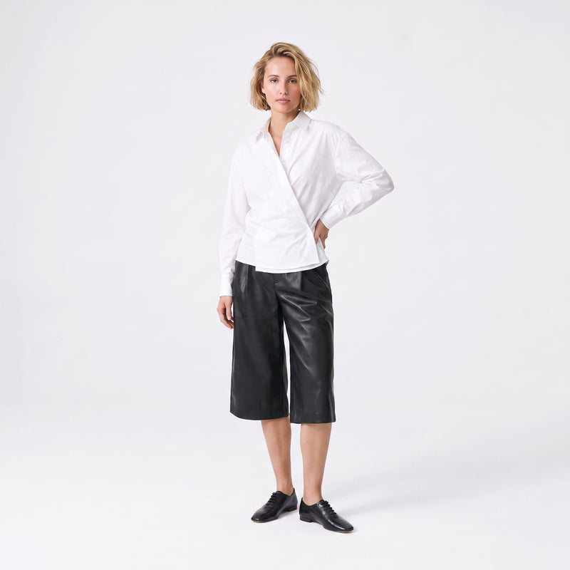 Chemise portefeuille Manches longues Taille marquée