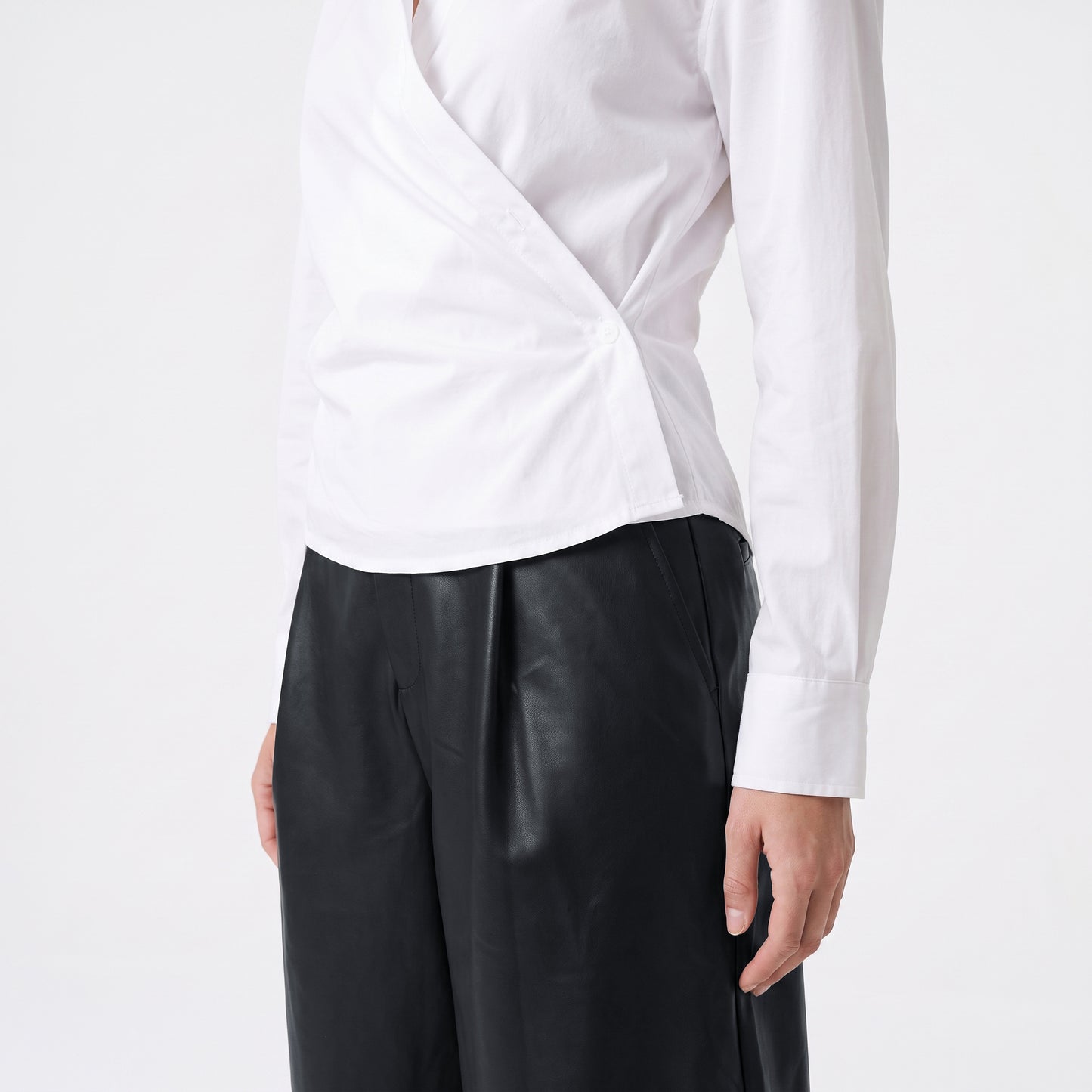 Chemise portefeuille Manches longues Taille marquée