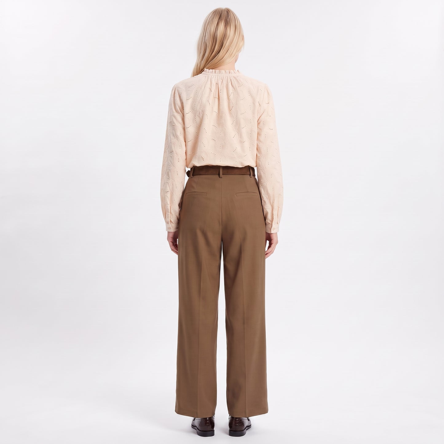 Blouse fluide manches longues Coupe droite et féminine