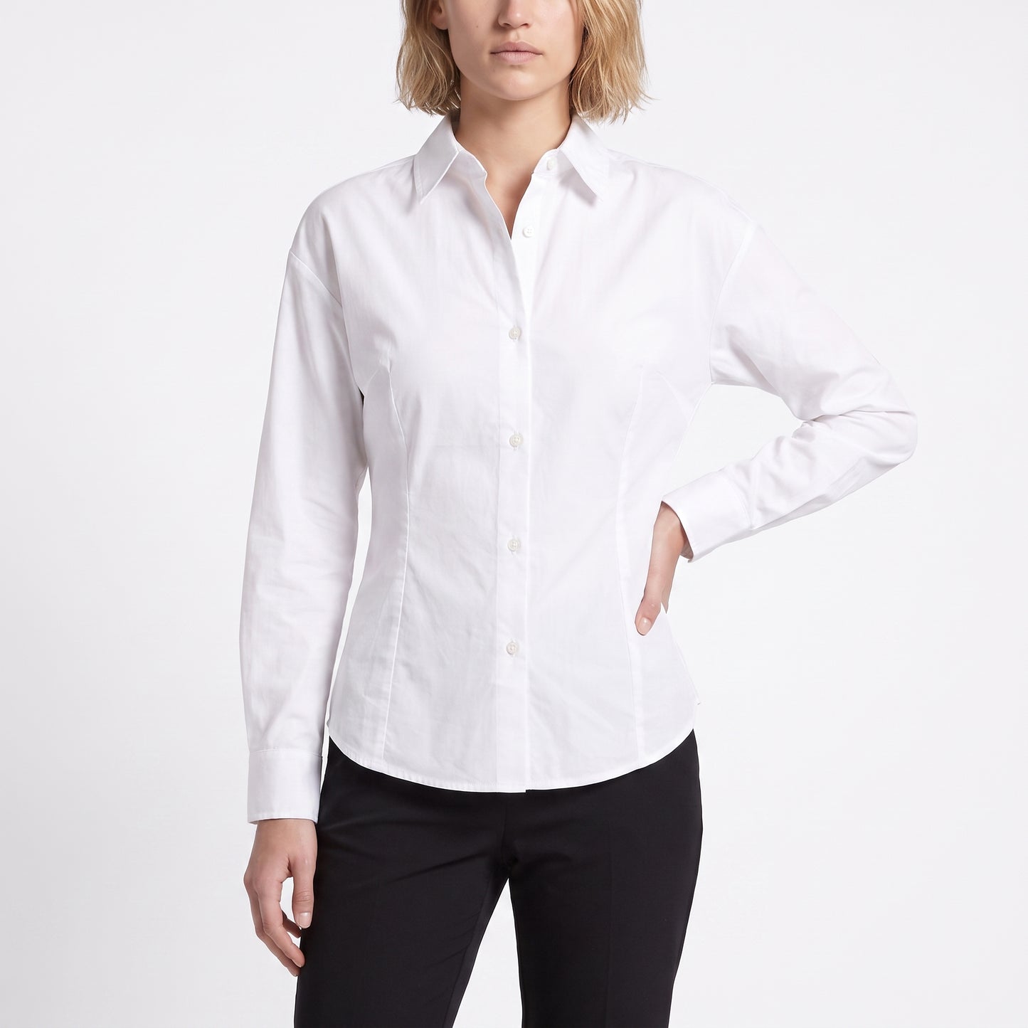 Chemise fluide Col classique Manches longues