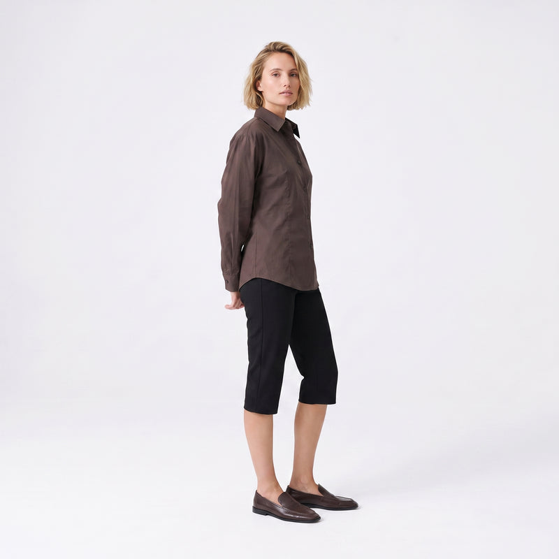 Chemise fluide Col classique Manches longues