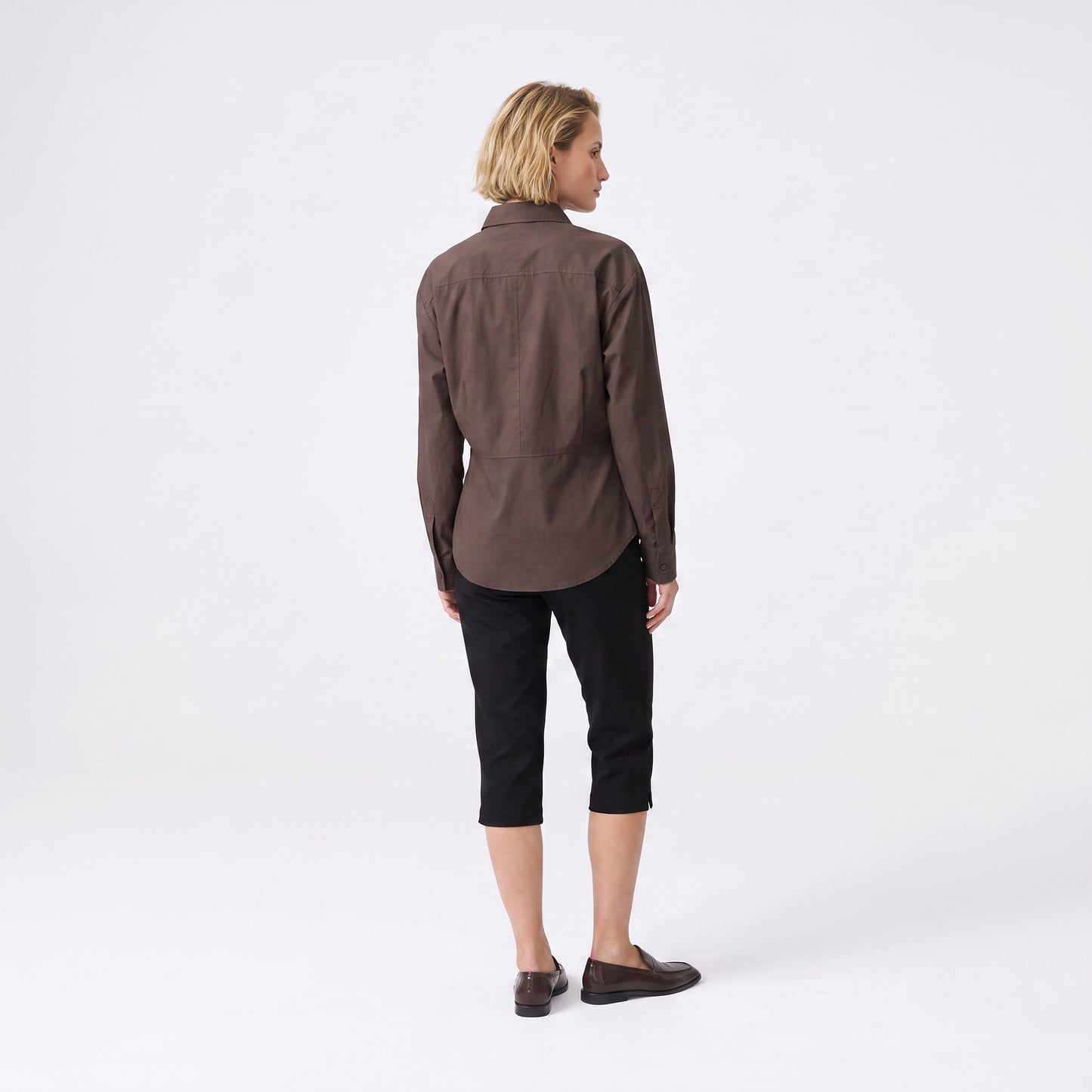 Chemise fluide Col classique Manches longues