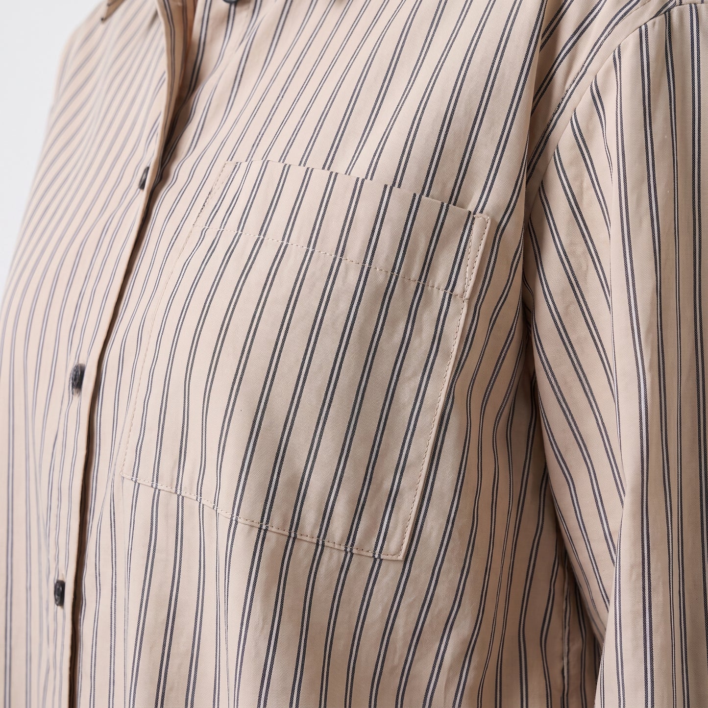 Chemise rayée fluide Col chemise classique