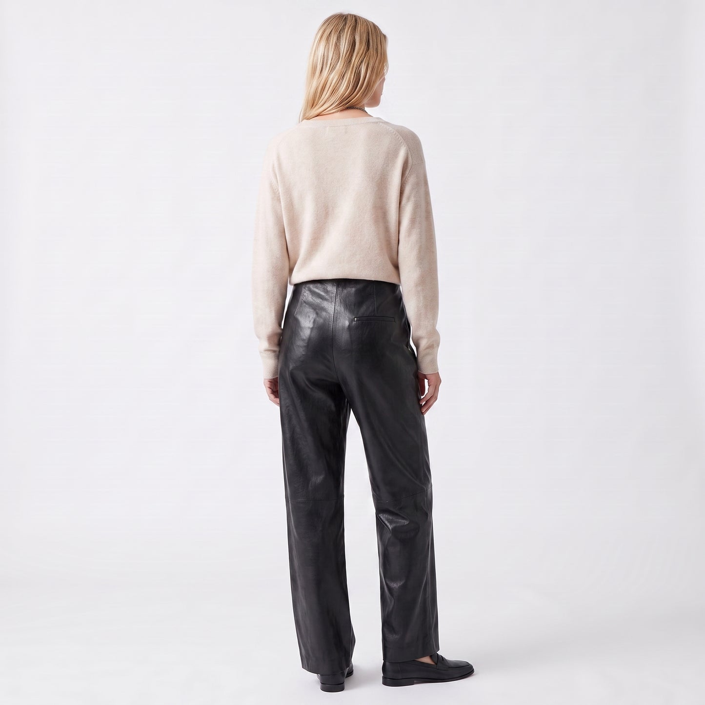 Pull en maille col v, Col polo ouvert Manches longues Coupe légèrement ample