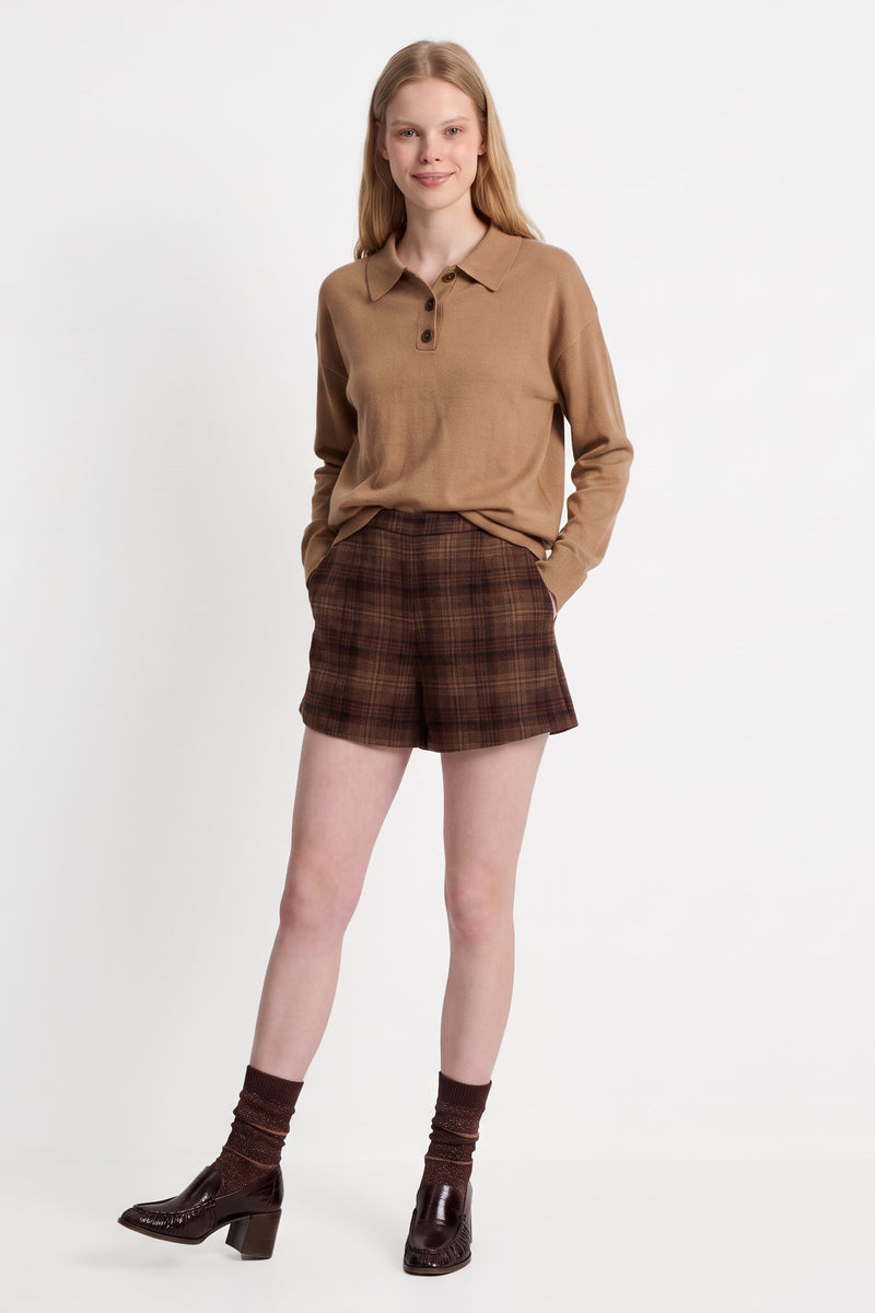 Pull col polo Maille douce et confortable 