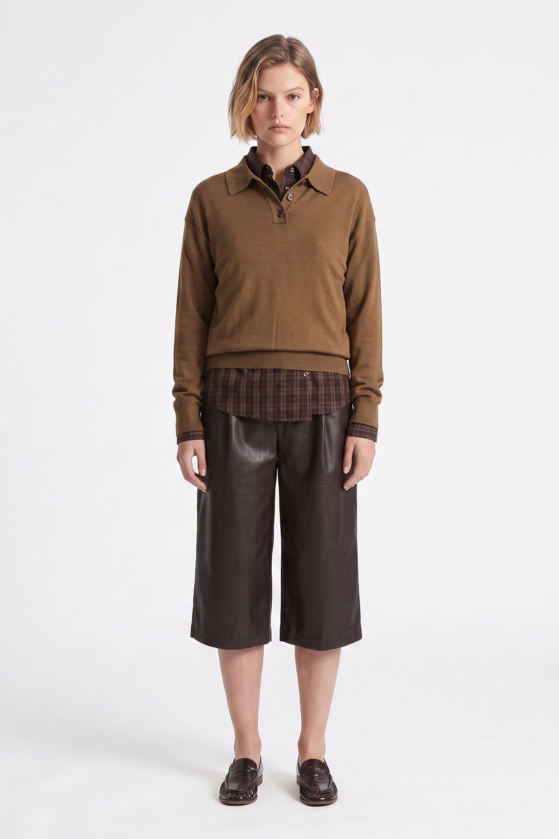 Pull col polo Maille douce et confortable 
