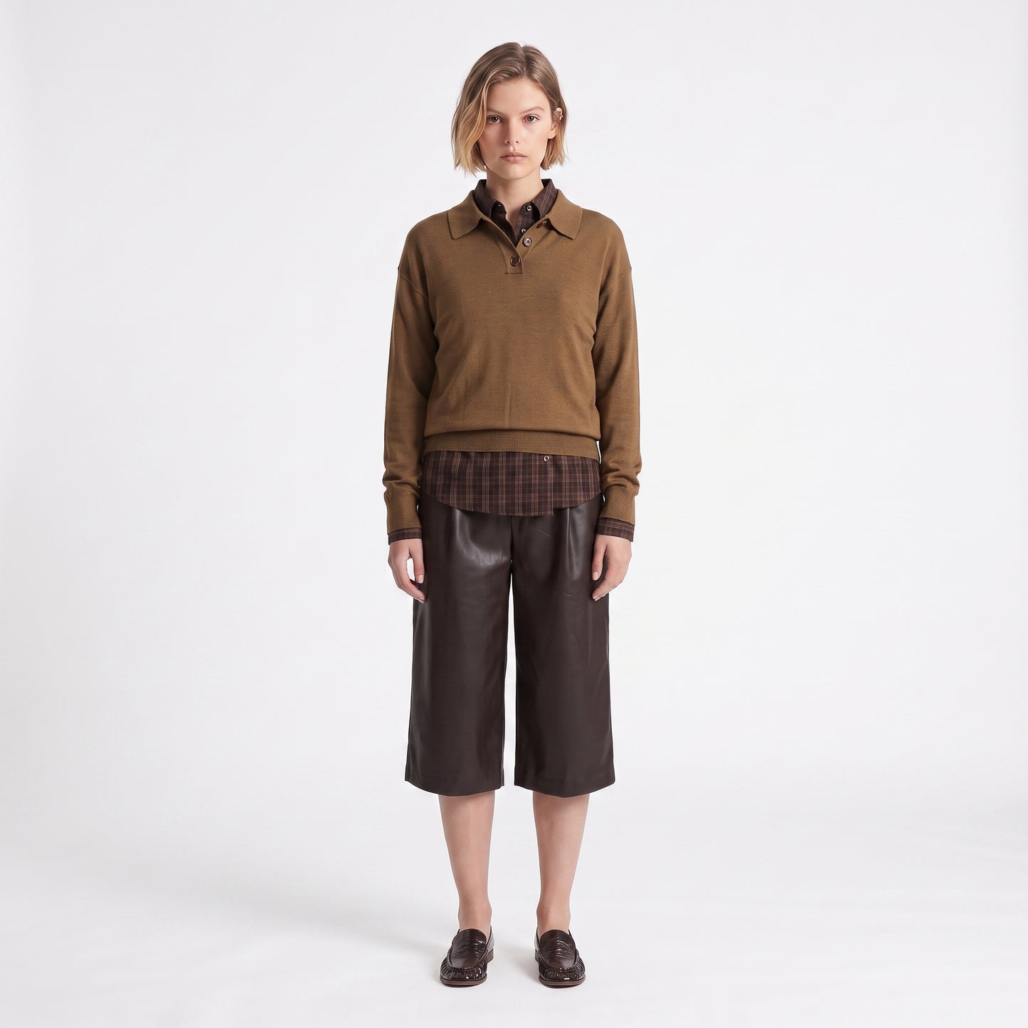Pull col polo Maille douce et confortable 