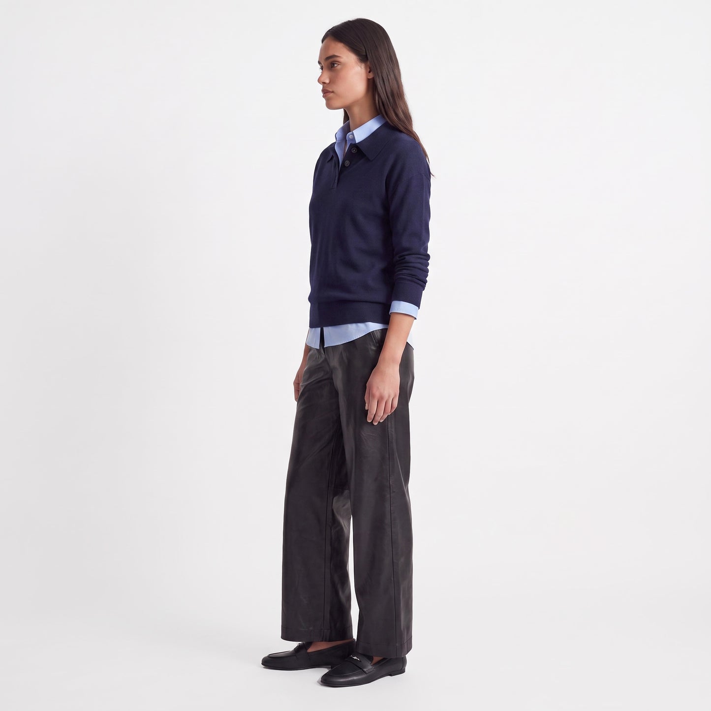 Pull col polo Maille douce et confortable 