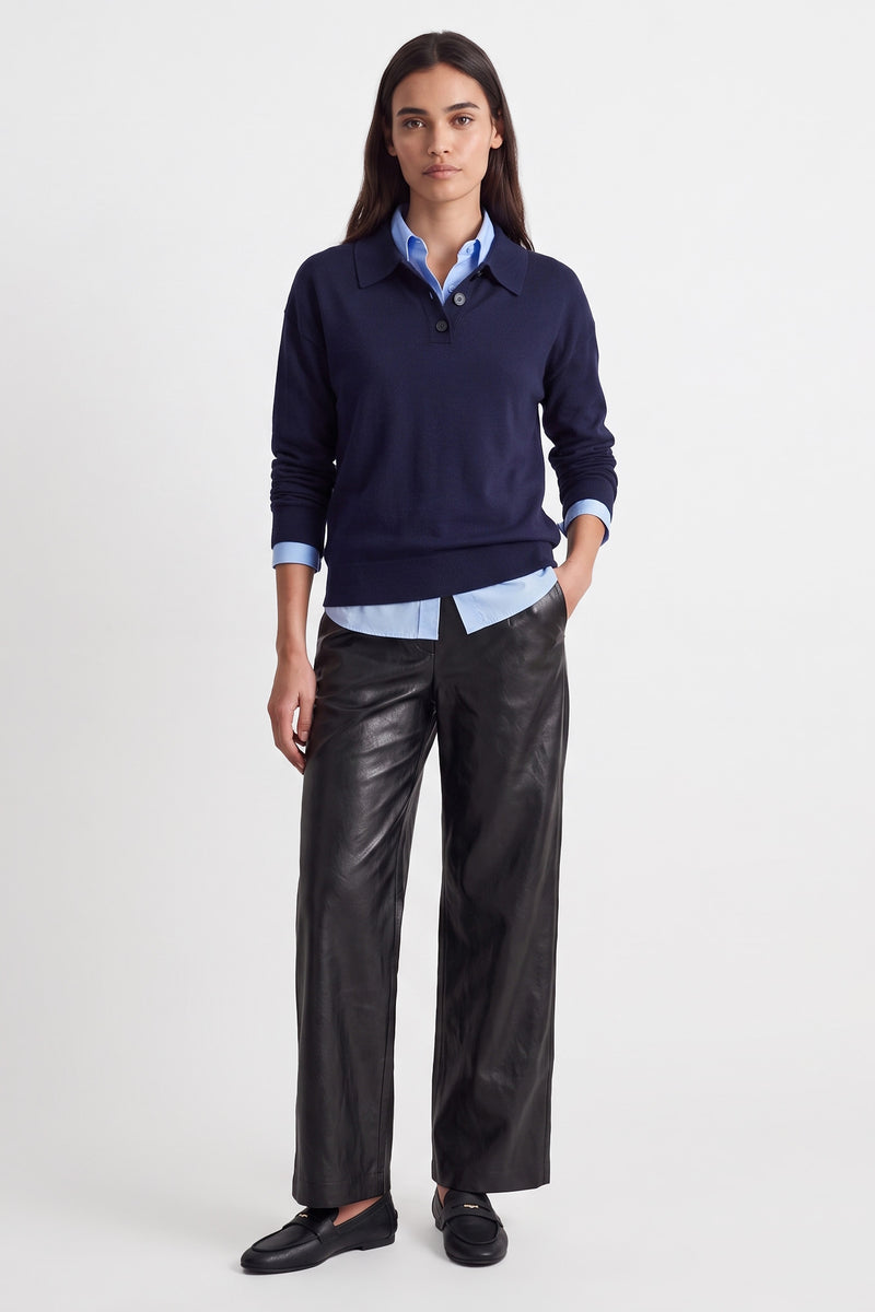 Pull col polo Maille douce et confortable 