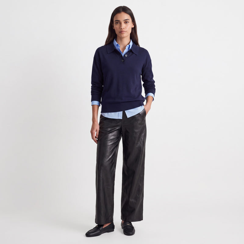 Pull col polo Maille douce et confortable 