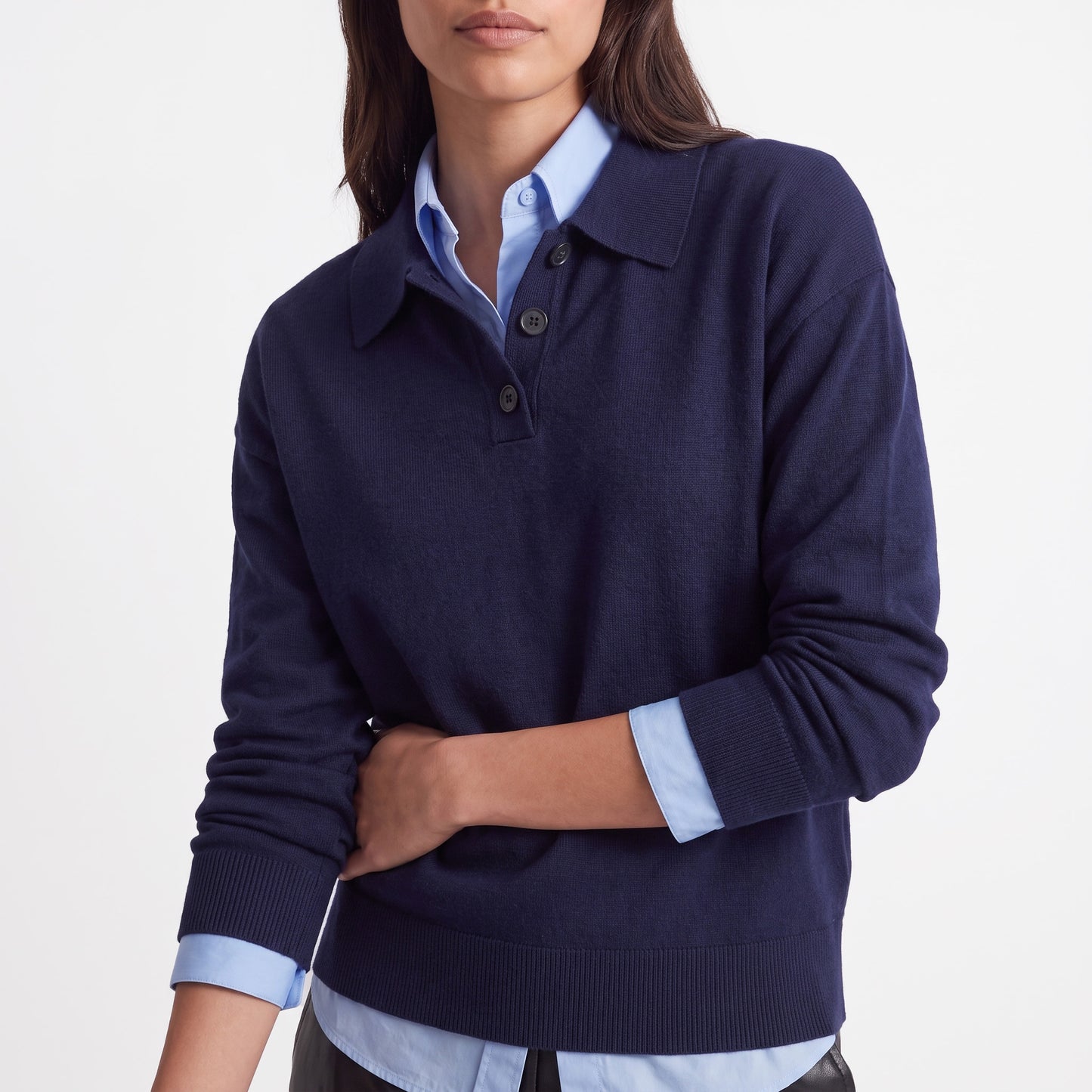 Pull col polo Maille douce et confortable 