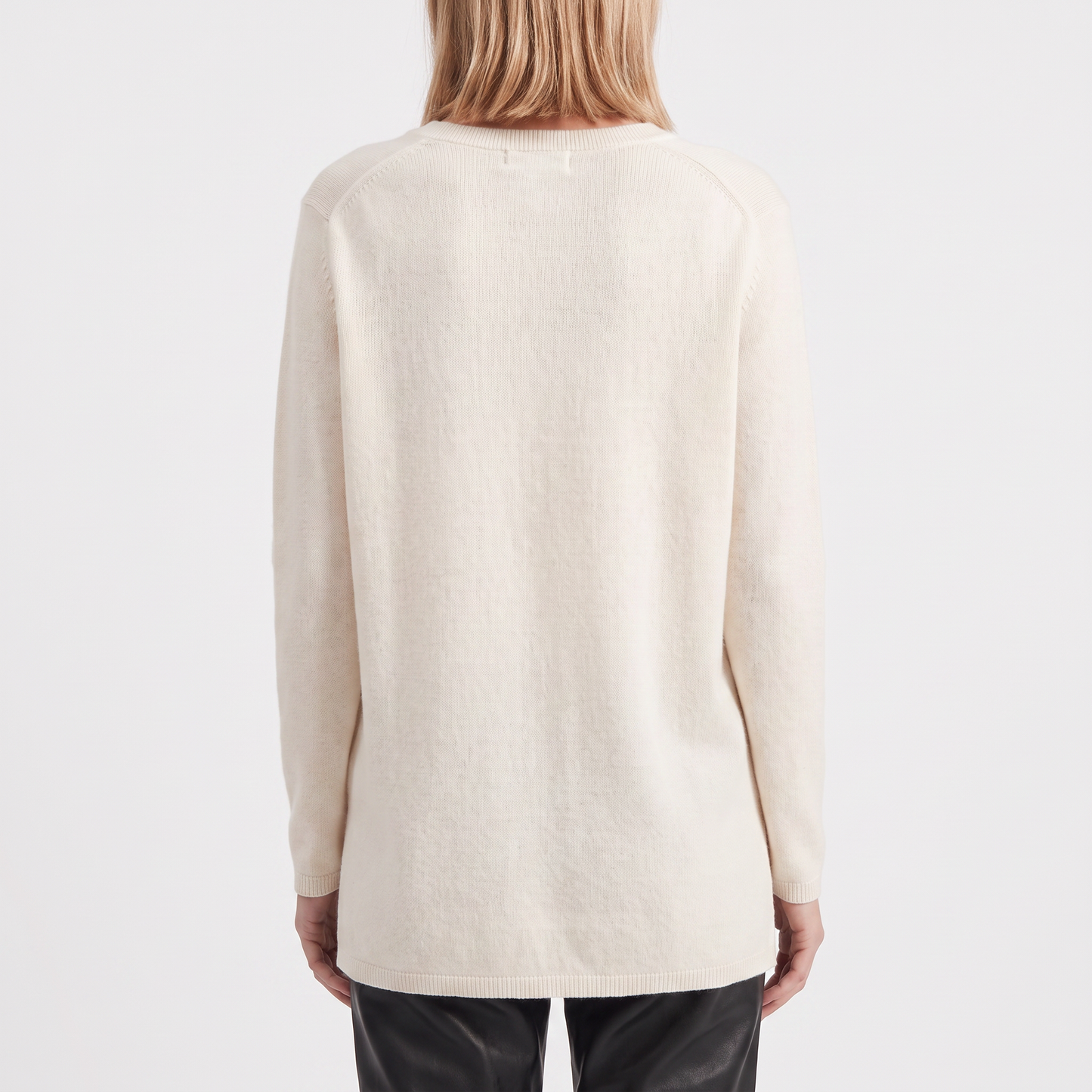 Pull en maille fine col V