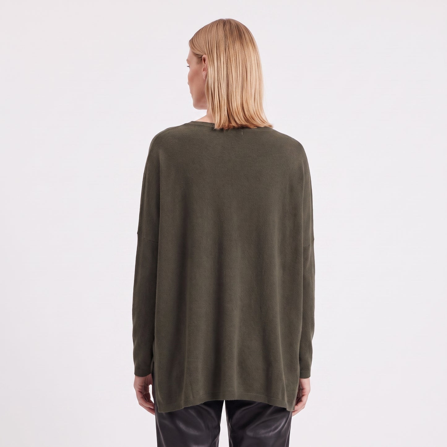 Pull en maille fine col V