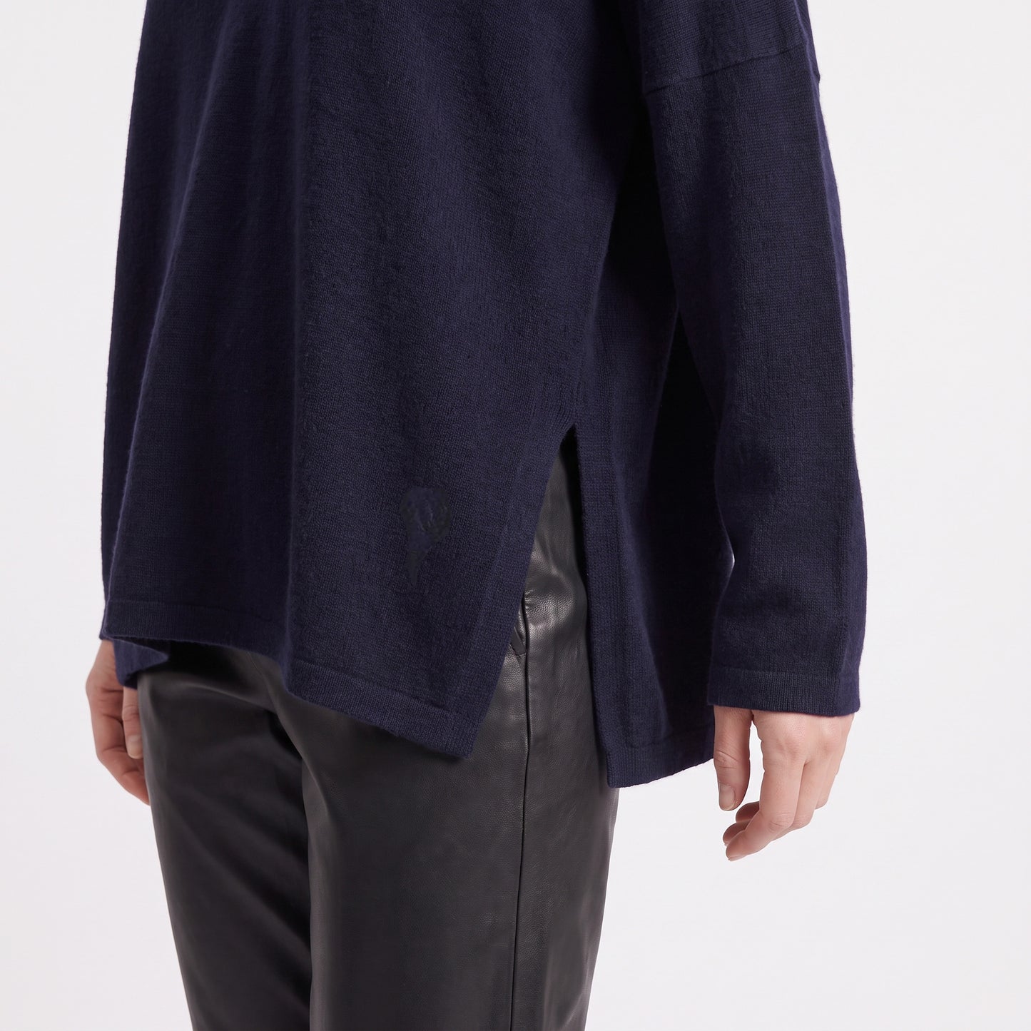 Pull en maille fine col V