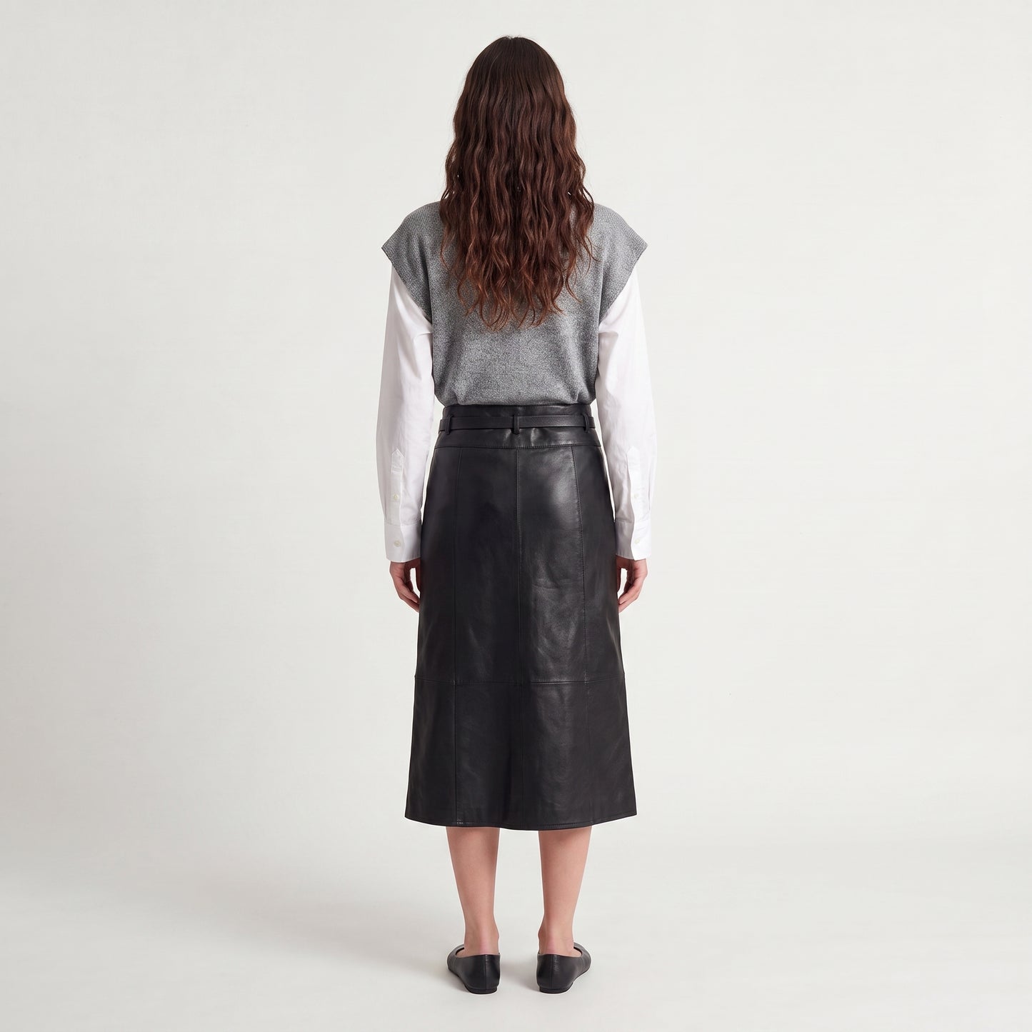 Pull sans manches Col lavallière