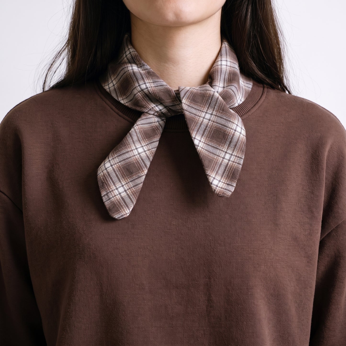 Sweat en coton Col rond Manches longues