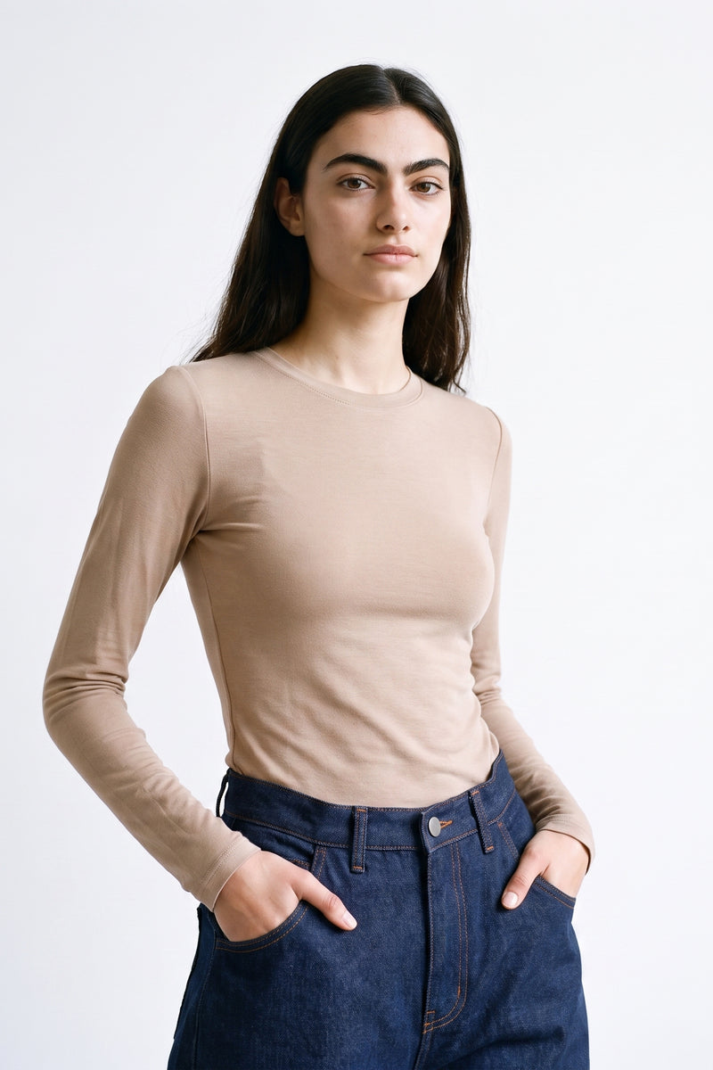 T-shirt en jersey Col rond