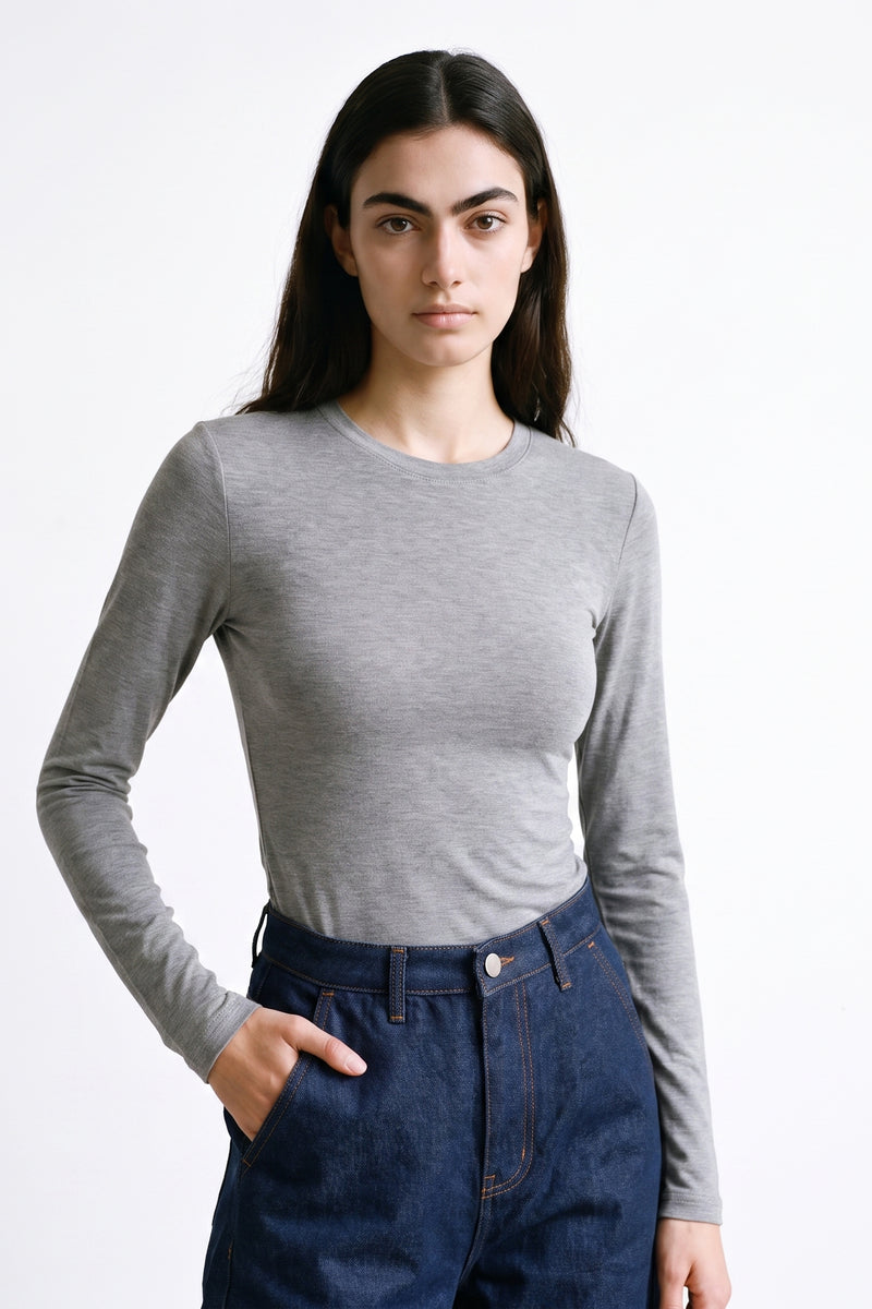 T-shirt en jersey Col rond