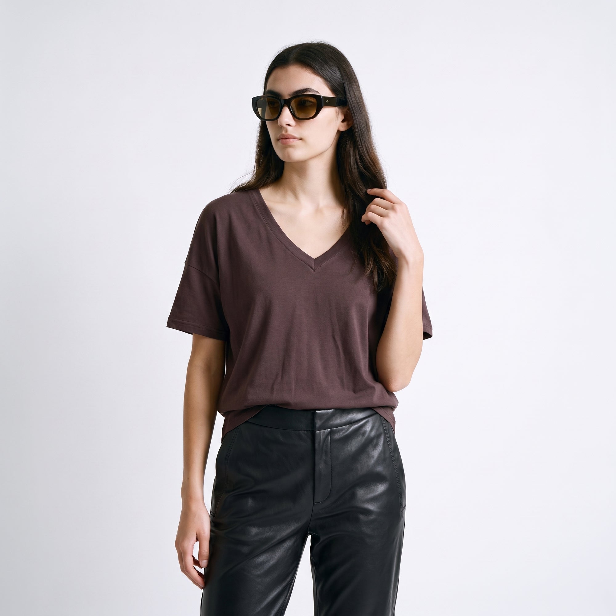T-shirt rayé col rond
