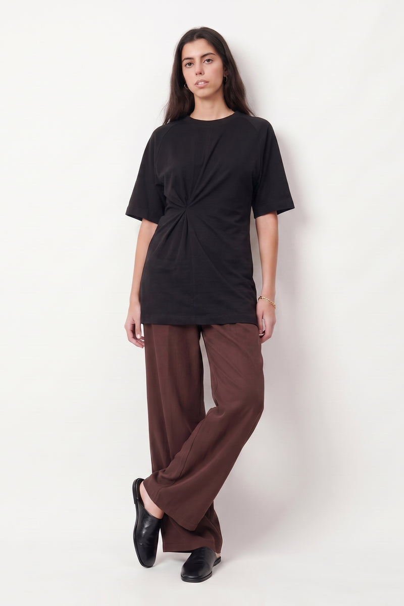 T-shirt fluide, Encolure ronde