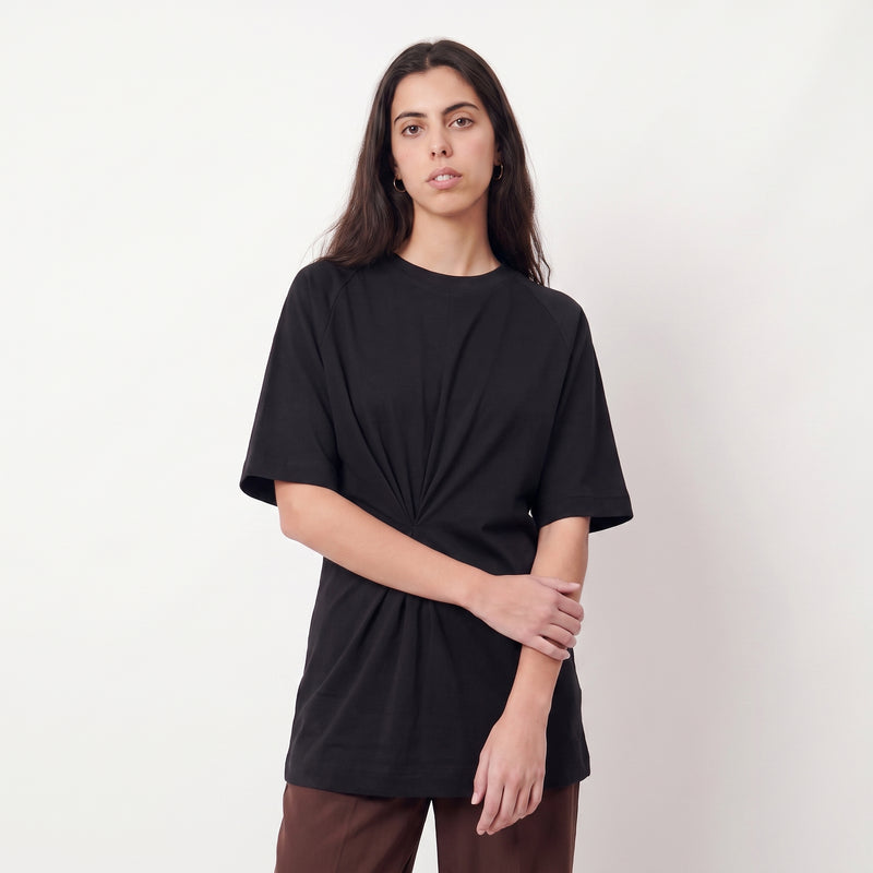 T-shirt fluide, Encolure ronde