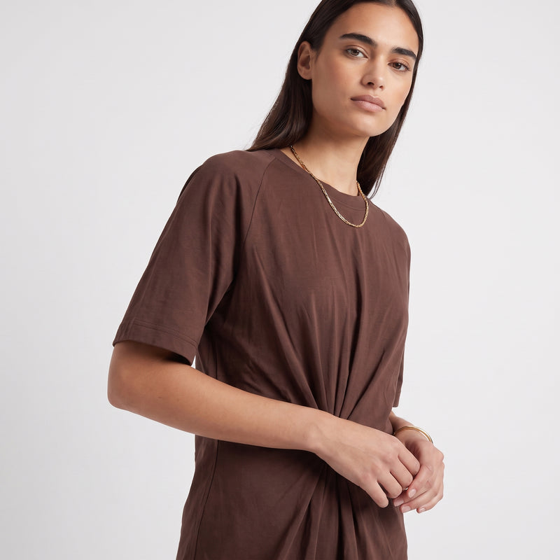 T-shirt fluide, Encolure ronde