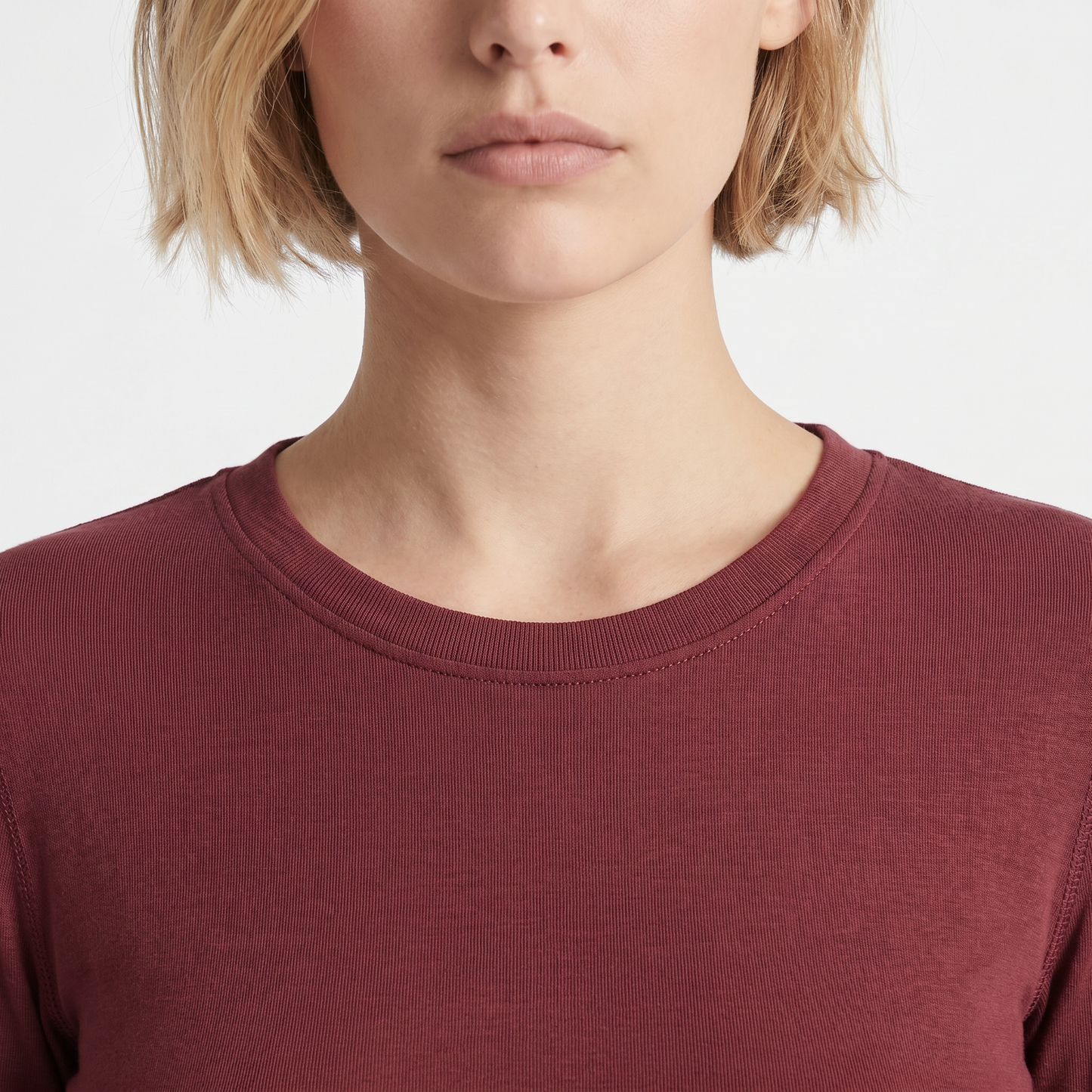 T-shirt manches longues Encolure ronde
