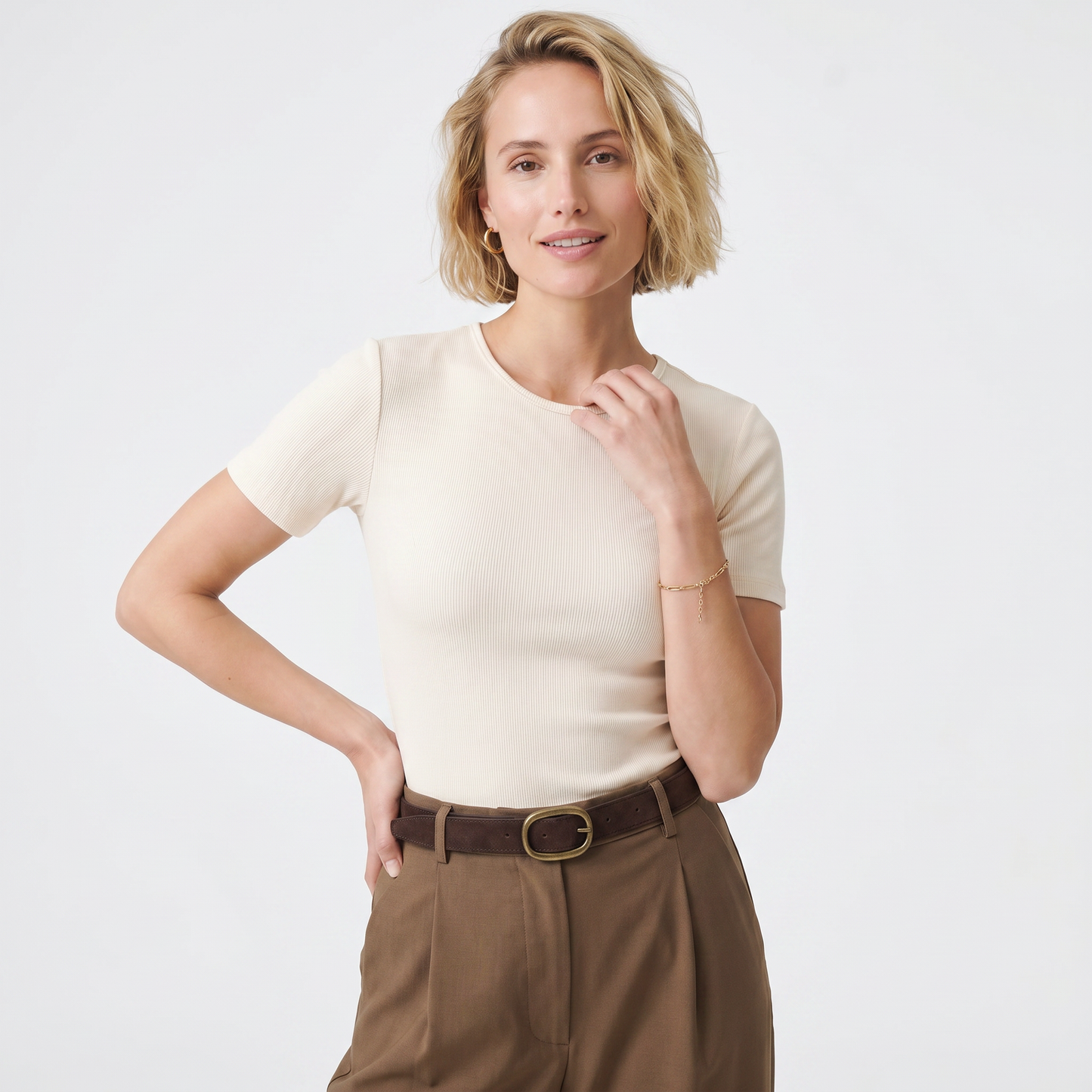T-shirt esprit polo Coupe droite confortable
