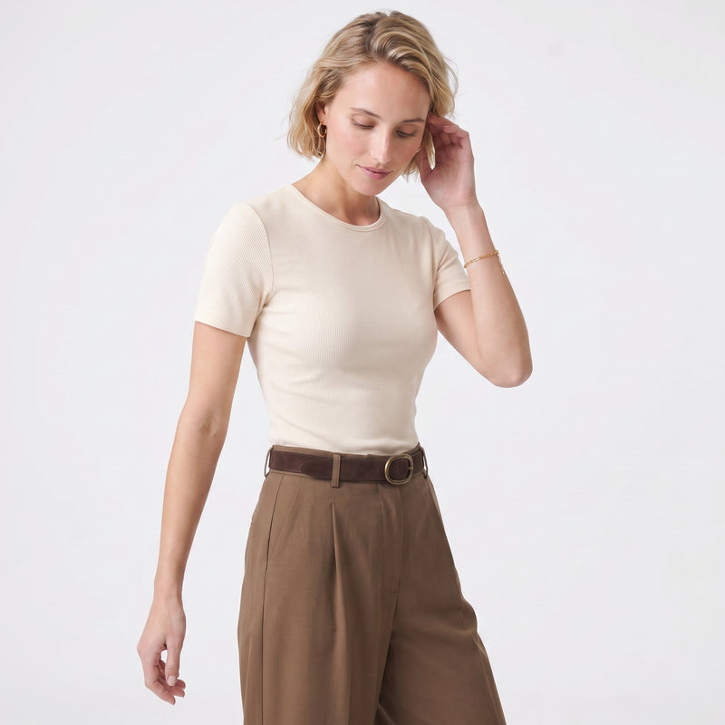 T-shirt esprit polo Coupe droite confortable