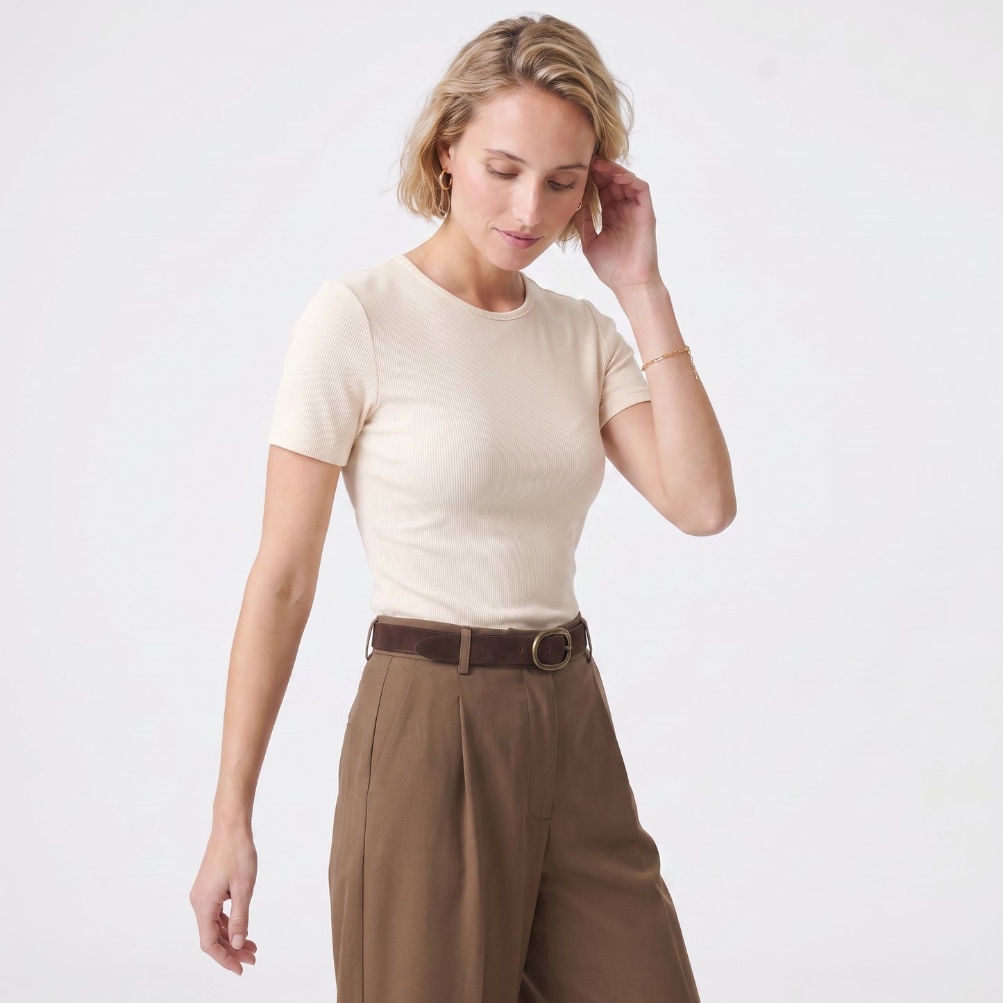 T-shirt esprit polo Coupe droite confortable