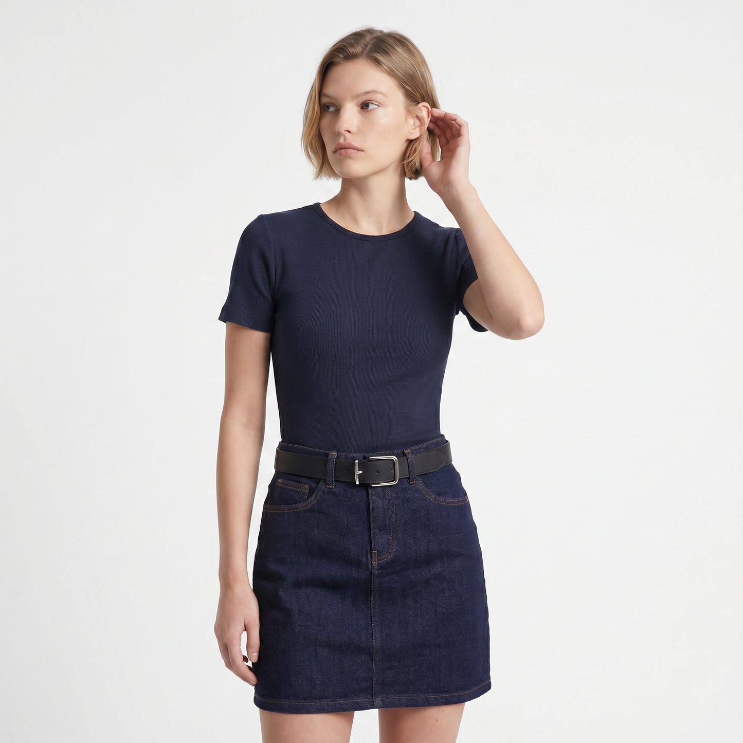 T-shirt esprit polo Coupe droite confortable