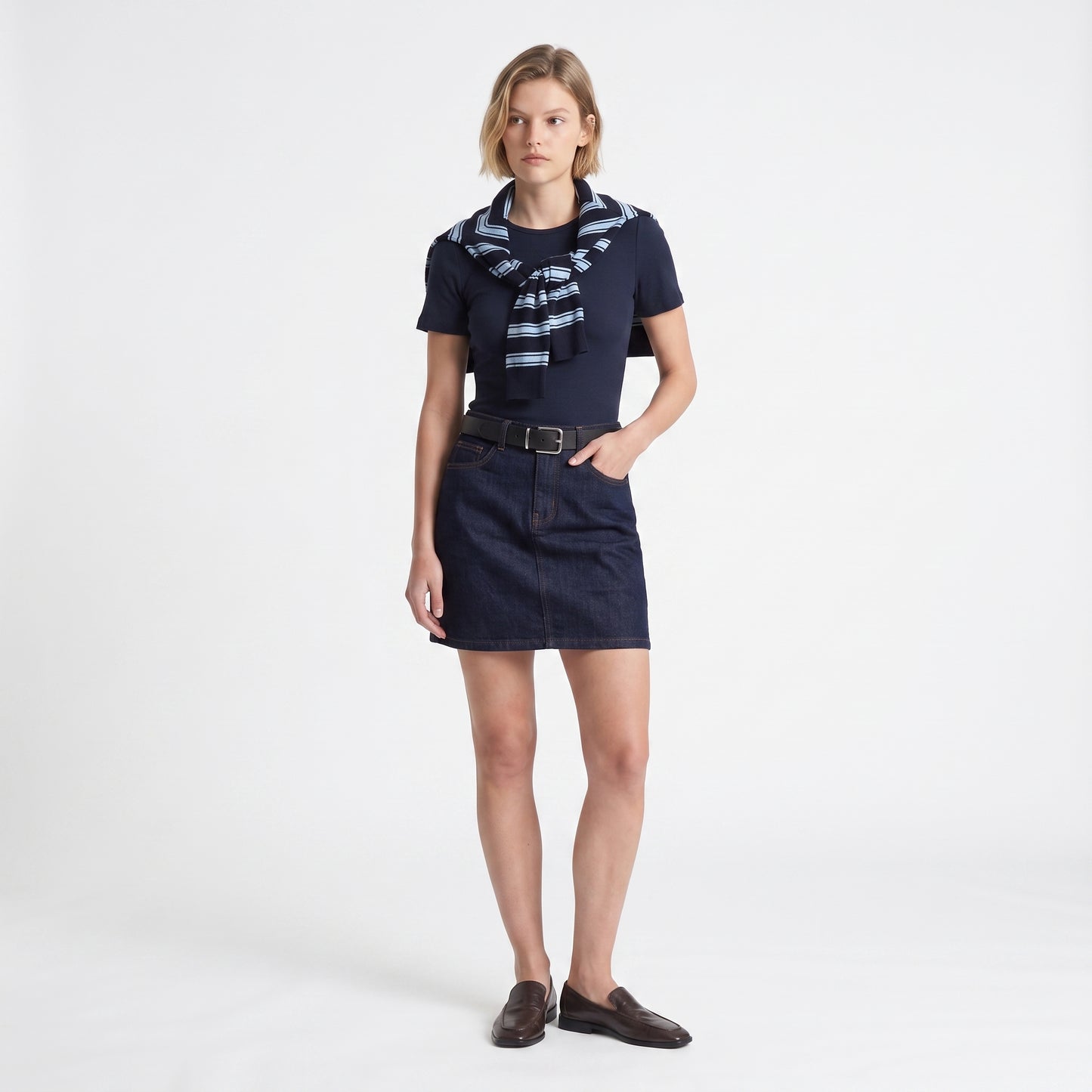T-shirt esprit polo Coupe droite confortable