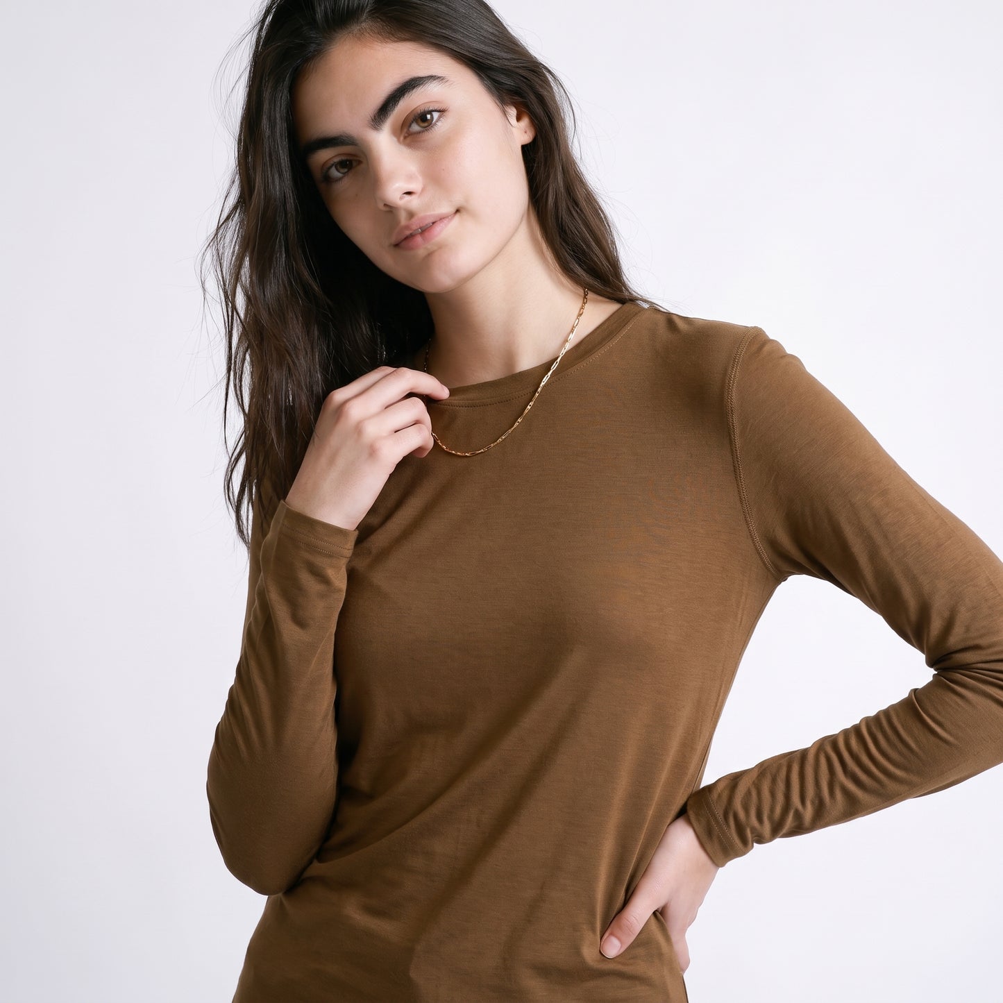T-shirt manches longues à la Coupe ajustée
