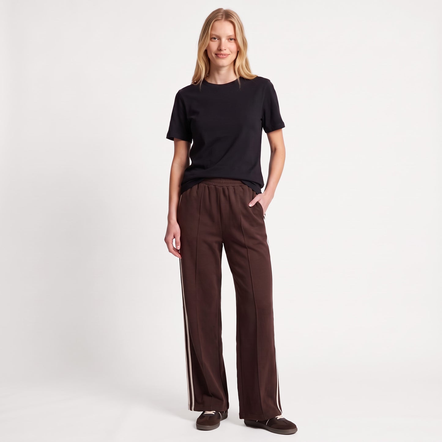 T-shirt manches courtes Encolure ronde Coupe droite