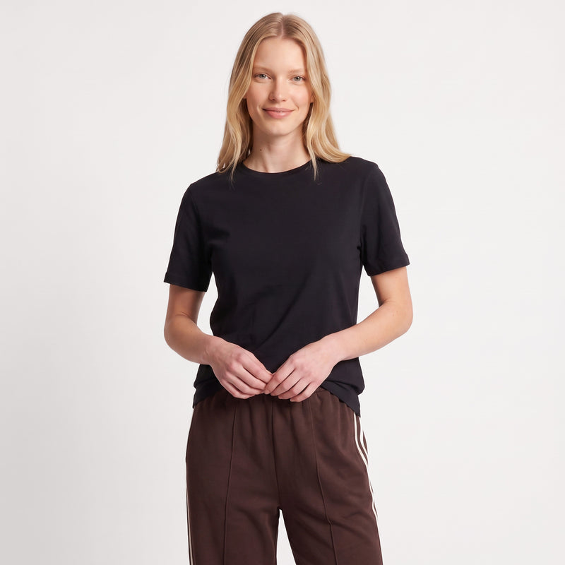 T-shirt manches courtes Encolure ronde Coupe droite