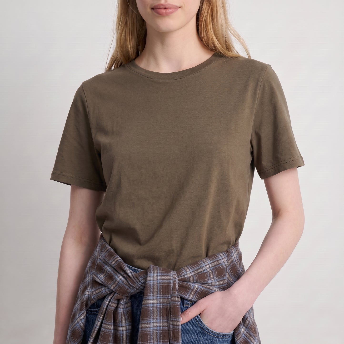 T-shirt manches courtes Encolure ronde Coupe droite