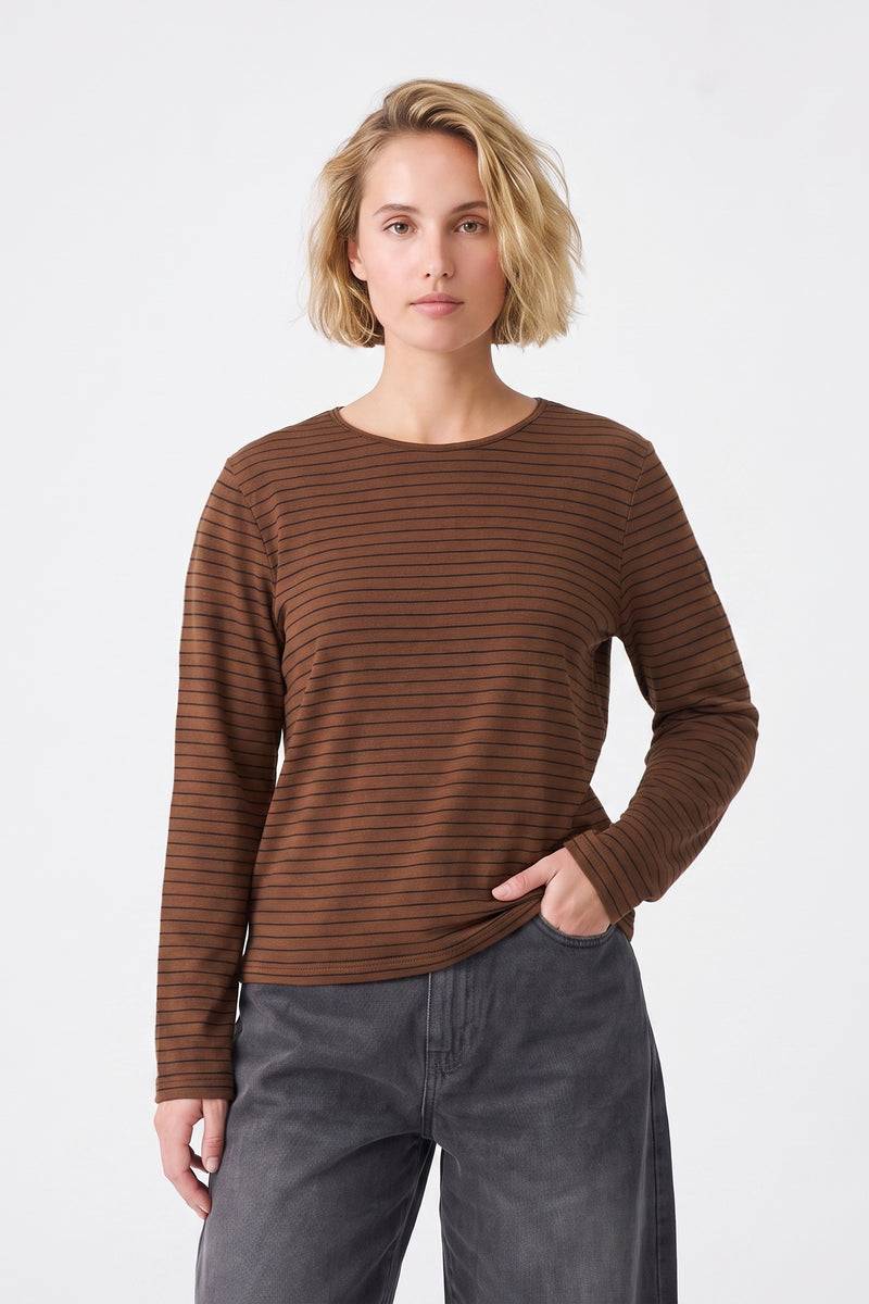 T-shirt Col rond Manches longue
