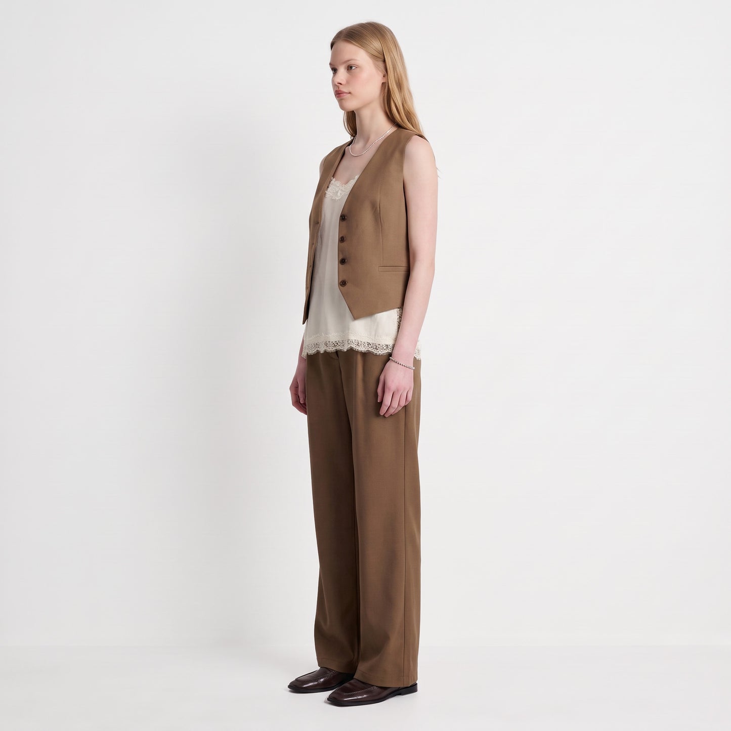 Gilet tailleur sans manches Décolleté en V