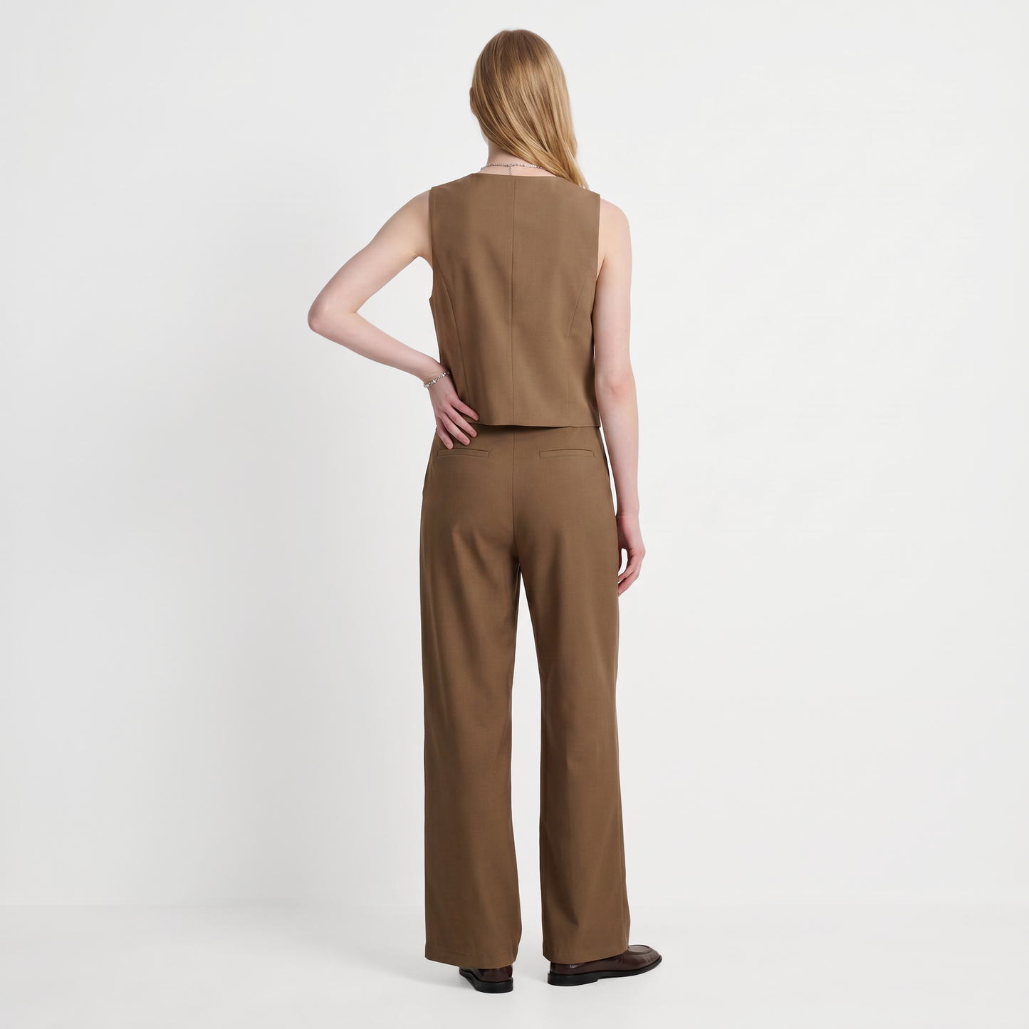 Gilet tailleur sans manches Décolleté en V