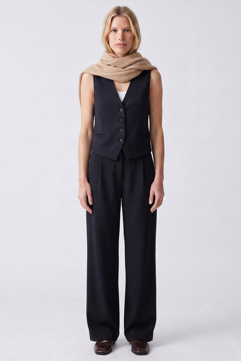 Gilet tailleur sans manches Décolleté en V