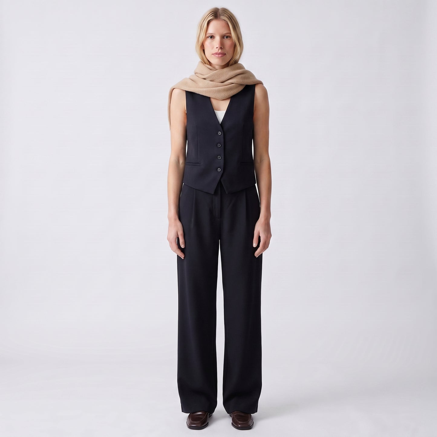 Gilet tailleur sans manches Décolleté en V